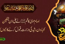 امام موسی کاظمؑ نے علی بن یقطین کو ہارون رشید کی وزارت قبول کرنے کو کیوں کہا؟