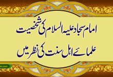 امام سجادعلیہ السلام کی شخصیت علمائے اہل سنت کی نظر میں