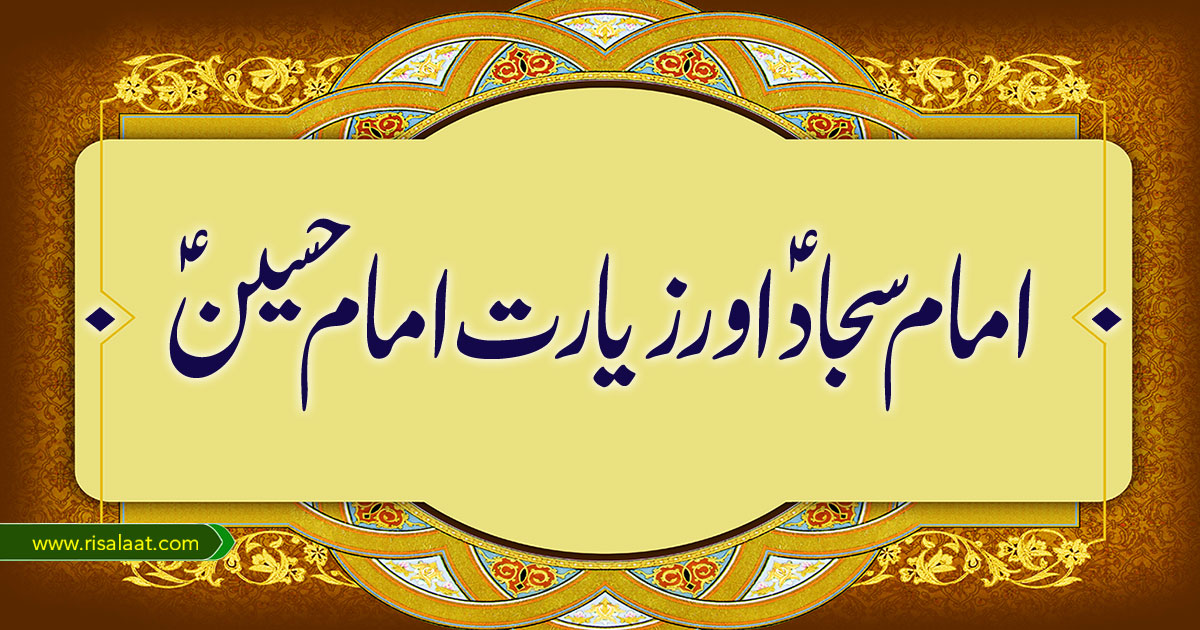 امام سجاد اور زیارت امام حسین