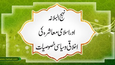 نہج البلاغہ اور اسلامی معاشرہ کی اخلاقی اور سیاسی خصوصیات