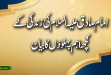 امام صادق علیہ السلام کی زندگی کے کچھ اہم پہلوؤں کا بیان