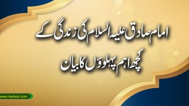 امام صادق علیہ السلام کی زندگی کے کچھ اہم پہلوؤں کا بیان