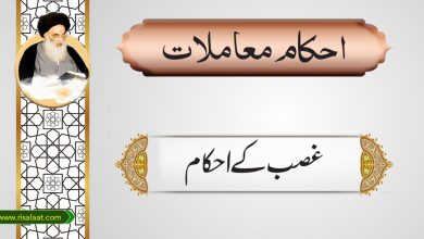 غصب کے احکام