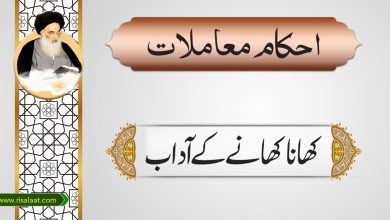 کھانا کھانے کے آداب