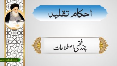 چند فِقہی اصطلاحات